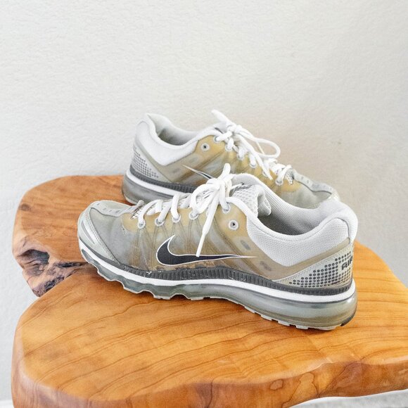Nike AirMax 2009 Women Shoes Sz 8.5 EU41 Gold Silver Gray White Running Sneakers - Picture 6 of 9